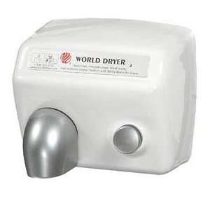  World Dryer DA5 974 Push Button Hand Dryer 115 Volt, Quiet 
