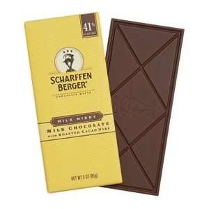 Scharffen Berger, 41% Milk Chocolate Nibby w/ Roasted Cacao, 12   3 