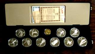   CALGARY CANADA OLYMPIC 11 Pcs GOLD AND SILVER COMMEMORATIVE SET  