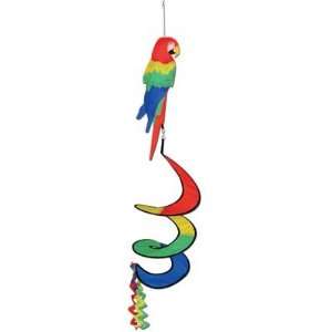  Tropical Parrot Wind Spinner Party Accessory (1 count) (1 