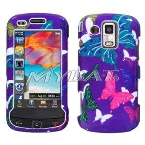Purple Butterfly Hard Case Cover for Samsung Rogue U960  