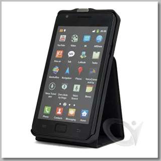   Flip Case Stand Screen Protector for Samsung Galaxy S2 i9100  