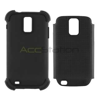   Armor Case Gel+DC Charger For Samsung Galaxy S2 T Mobile T989  