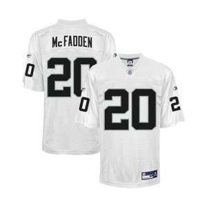   Raiders #20 Darren McFadden White Replica Jersey