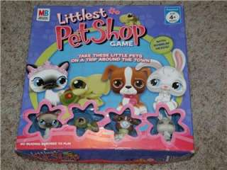 LITTLEST PET SHOP Board Game & 4 Bobblehead Pets 2005  