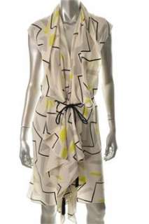Diane Von Furstenberg NEW Damiana White Casual Dress Silk Sale 6 