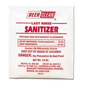  Diversey Beer Clean Last Rinse Sanitizer, 1/4 Ounce 