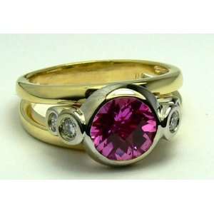 Tres Chic Pink Tourmaline & Diamond Ring 2.50cts