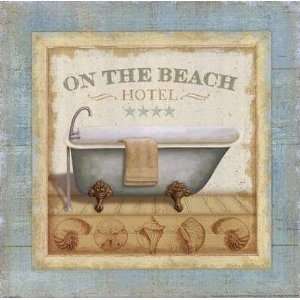 Beach Hotel I Lisa Audit. 12.00 inches by 12.00 inches. Best Quality 