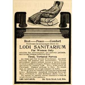  1902 Ad Lodi Sanitarium for Women Treatments Ohio 
