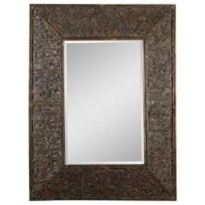  Uttermost Knotted Rattan Mirror  R103453, Finish  Brown 