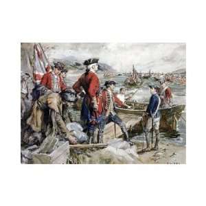 Abercrombies Expedition To Ticonderoga by Frederick coffay Yohn. Size 