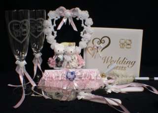 HELLO KITTY SANRIO wedding Cake topper Gift LOT pink  