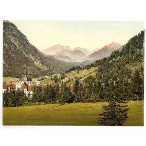  Photochrom Reprint of Ettal with the Ammergebirge, Upper 