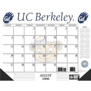  California Bears 22x17 Academic Desk Calendar 2006 07 