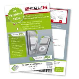  2 x atFoliX FX Mirror Stylish screen protector for Canon DC40 