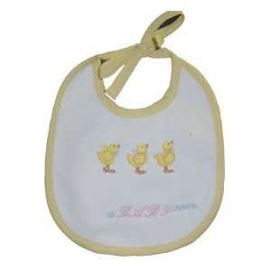  Personalized Ducky Bibs   Color Yellow   Thread Color Blue 
