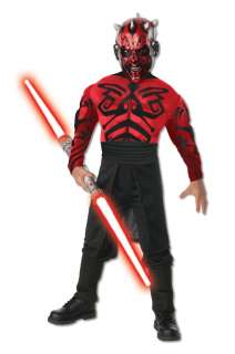 Deluxe Muscle Chest Darth Maul CHILD Costume Size M Medium 8 10 NEW 