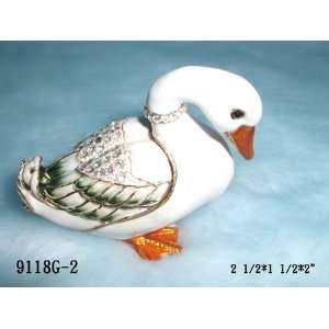  Duck Jewelry Trinket Box 2.25in H