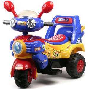  HL818 6 Blue/Yellow/Red Battery Operated Tricycle Toys 