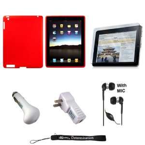  RED Silk Premium Durable Protective Skin for Apple iPad 2 