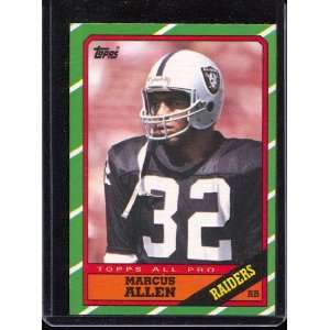  1986 Topps #62 Marcus Allen Sports Collectibles