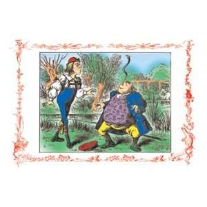  Alice in Wonderland Father William Balances an Eel 12X18 