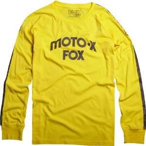 Fox Racing Hall of Fame Knit Mens Long Sleeve Fashion Shirt   Yellow 