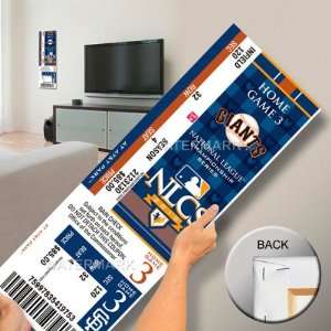  2010 NLCS Mega Ticket   San Francisco Giants Sports 