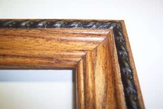 Oak Solid Wood Picture Framesn w/rope Custom Sizes  