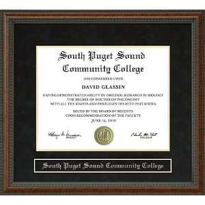 South Puget Sound Community College Diploma Frame  Sports 