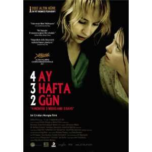  4 Months, 3 Weeks and 2 Days Poster Turkish 27x40Anamaria 