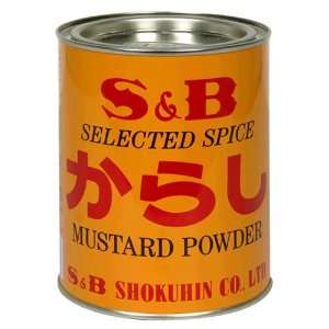 SB Mustard Powder, Karasi, 14 Ounce Tin Grocery & Gourmet Food