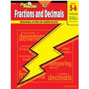   TEACHING PRESS FRACTIONS & DECIMALS 5 6 MATH POWER 