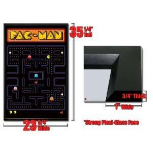    Framed Pac Man Board Poster Classic Namco Game 1275