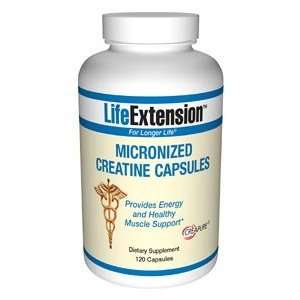  Life Extension Micronized Creatine Capsules, 120 Capsule 
