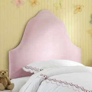   Upholstered Headboard in Light Pink Size Twin, Finish Hot Pink Home