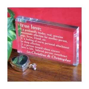   Valentines Day Personalized True Love Couples Keepsake