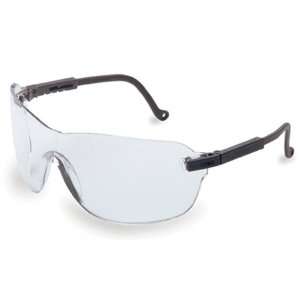  Uvex S1800 Spitfire Safety Eyewear, Black Frame, Clear 