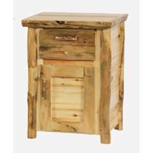  Rustic Aspen Enclosed Nightstand