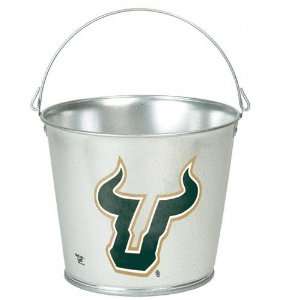  South Florida Bulls Bucket 5 Quart Galvanized Pail 