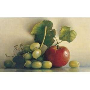  James Del Grosso   Grapes & California Apple Giclee on 