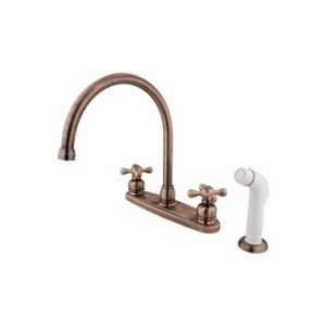   of Design Goose Neck Centerset Kitchen Faucet With Spray EB726AX