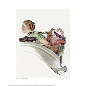  Rumble Seat Giclee Poster Print by Norman Rockwell, 17x20 