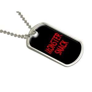  Monster Snack   Military Dog Tag Luggage Keychain 