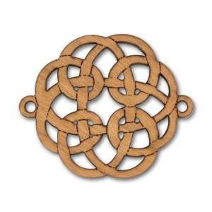  Wood .75 Inch Small Celtic Knot Link