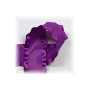  Double Ruffle Ribbon 7/8 X 5 Yds  Purple 