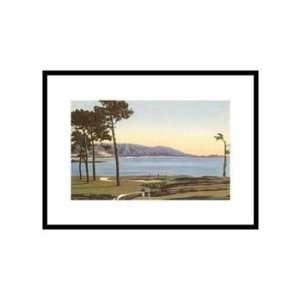 Pebble Beach Golf Course, Monterey, California, Pre Matted, 14x11 