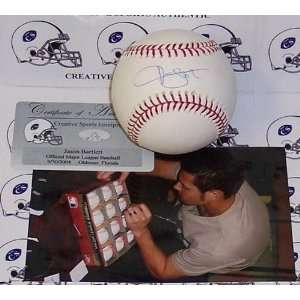 Jason Bartlett Autographed Ball   Official Major League   Autographed 