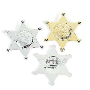  Plastic Deputy Sheriff Badges (1 dz) Toys & Games